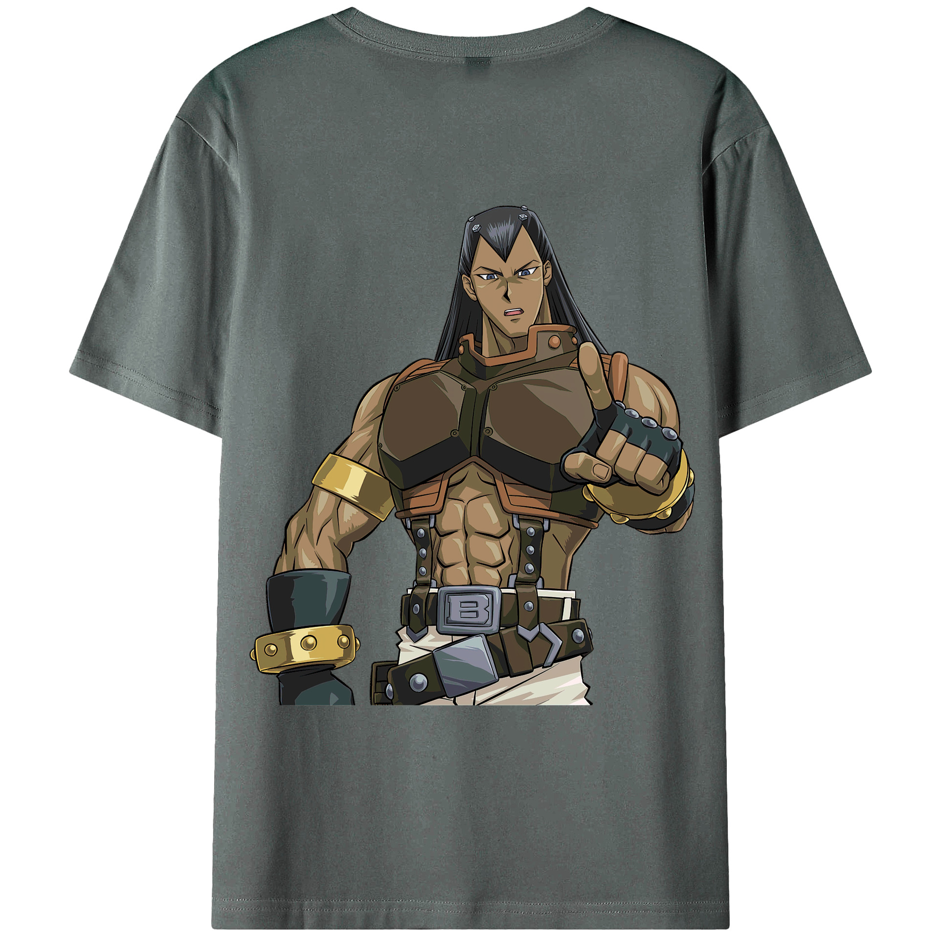 （画像用） 遊☆戯☆王 Yu-Gi-Oh! 綿100％ メンズ半袖Tシャツ（バックプリント） 通気性